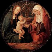 Willem Cornelisz. Duyster Virgin and Child with St Anne oil painting reproduction